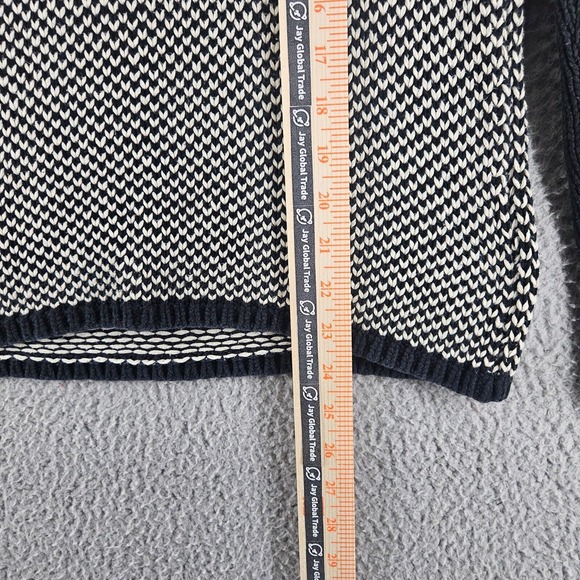 Lauren‎ Ralph Lauren Women's Medium Sweater Black & White Knit Pullover Sz M - Picture 10 of 11
